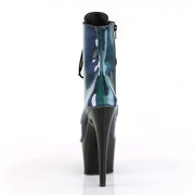Pleaser ADORE-1020SHG Platform Ankle Boot (Purple-Green/Black)