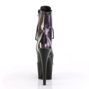 Pleaser ADORE-1020SHG Platform Ankle Boot (Purple-Olive/Black)