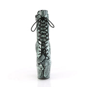 Pleaser ADORE-1020SPWR Platform Mid-Calf Boot (Mint Snake Print/Mint Snake Print)
