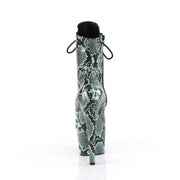 Pleaser ADORE-1020SPWR Platform Mid-Calf Boot (Mint Snake Print/Mint Snake Print)