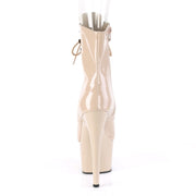 Pleaser ADORE-1021 Platform Ankle Boot (Nude Patent/Nude)