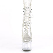 Pleaser ADORE-1021C Platform Ankle Boot (Clear/Clear)