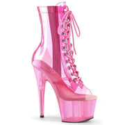Pleaser ADORE-1021C-T Platform Ankle Boot (Baby Pink Translucent PVC/B.G. Pink Tinted)