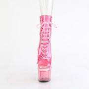 Pleaser ADORE-1021C-T Platform Ankle Boot (Baby Pink Translucent PVC/B.G. Pink Tinted)