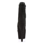 Pleaser ADORE-1021FS Platform Ankle Boot (Black Faux Suede/Black Faux Suede)