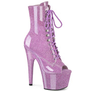 Pleaser ADORE-1021GP Platform Ankle Boot (Lilac Glitter Patent/M)