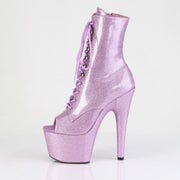 Pleaser ADORE-1021GP Platform Ankle Boot (Lilac Glitter Patent/M)