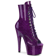 Pleaser ADORE-1021GP Platform Ankle Boot (Purple Glitter Patent/M)