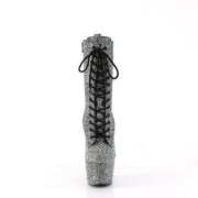 Pleaser ADORE-1040GR Platform Ankle Boot (Black Multi Glitters/Matching)