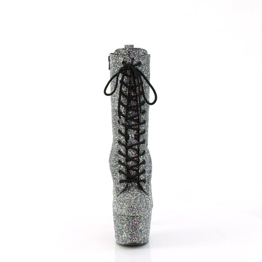 Pleaser ADORE-1040GR Platform Ankle Boot (Black Multi Glitters/Matching)