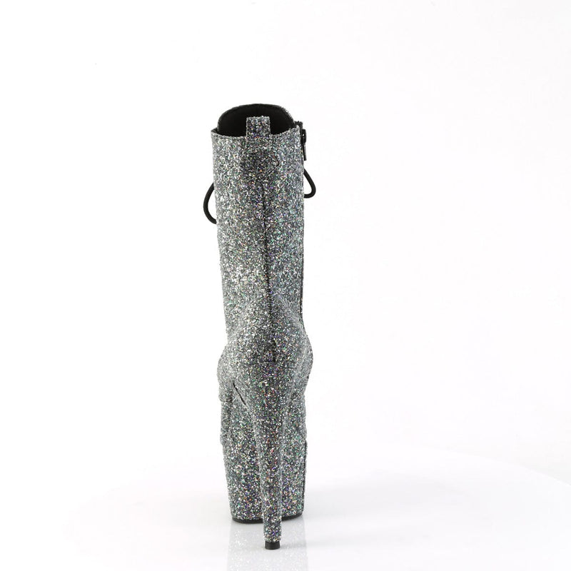 Pleaser ADORE-1040GR Platform Ankle Boot (Black Multi Glitters/Matching)