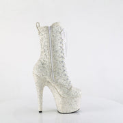 Pleaser ADORE-1040GR Platform Ankle Boot (Ivory Multi Glitters/Matching)