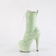 Pleaser ADORE-1040GR Platform Ankle Boot (Mint Multi Glitters/Matching)