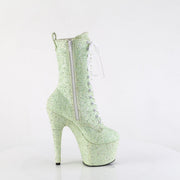 Pleaser ADORE-1040GR Platform Ankle Boot (Mint Multi Glitters/Matching)