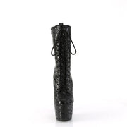 Pleaser ADORE-1040LPH Platform Ankle Boot (Black Leopard Print Holo/M)
