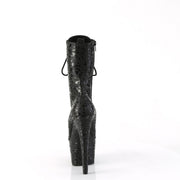 Pleaser ADORE-1040LPH Platform Ankle Boot (Black Leopard Print Holo/M)