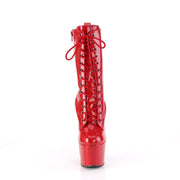 Pleaser ADORE-1040WR-HG Platform Ankle Boot (Red Holo Patent/M)