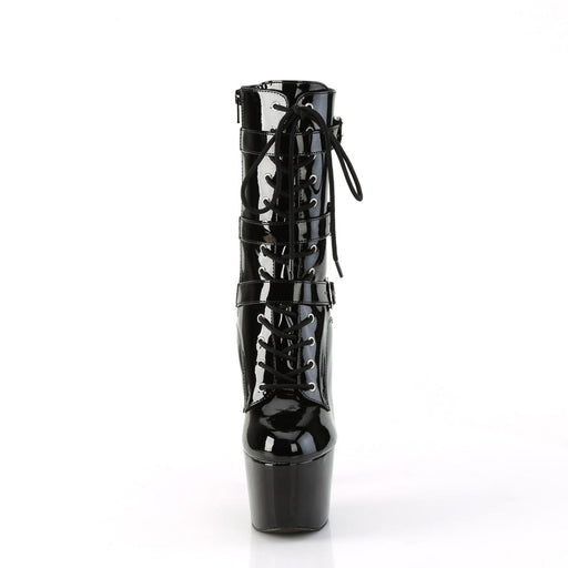 Pleaser ADORE-1043 Platform Ankle Boot (Black Patent/Black Patent)