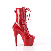 Pleaser ADORE-1043 Platform Ankle Boot (Red Patent/Red Patent)