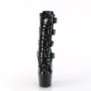 Pleaser ADORE-1046 Platform Ankle Boot (Black Holo Patent/Matching)