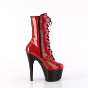 Pleaser ADORE-1046TT Platform Ankle Boot (Red Holo Patent/Black)