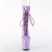 Pleaser ADORE-1047 Platform Ankle Boot (Lavender Patent-Holo/Lavender)