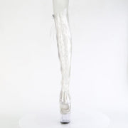 Pleaser ADORE-3019C Platform Knee High Boot (Clear TPU/Clear)