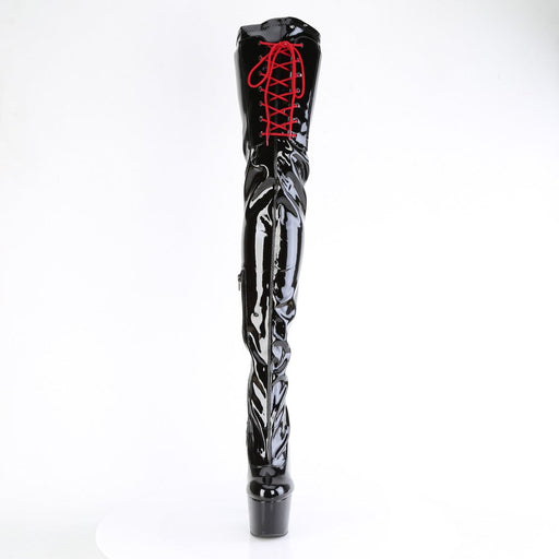 Pleaser ADORE-4001WR Platform Crotch High Boot (Black Stretch Patent/Black)