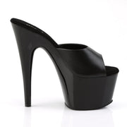 Pleaser ADORE-701 Platform Slide (Black Leather/ Black)