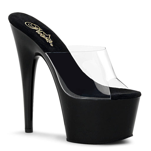 Pleaser ADORE-701 Platform Slide (Clear/Black)