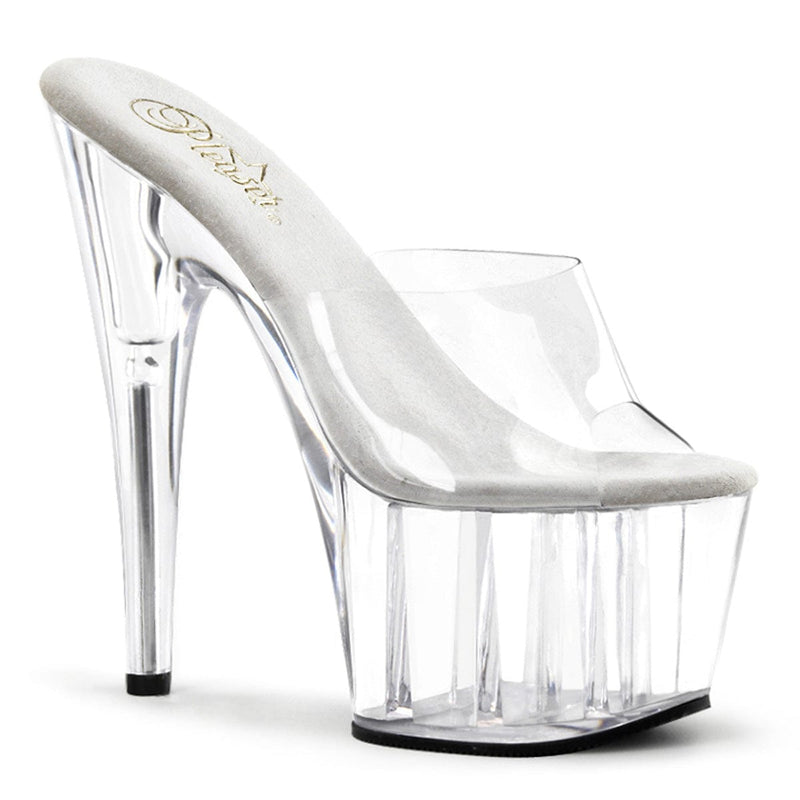 Pleaser ADORE-701 Platform Slide (Clear/Clear)