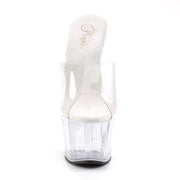 Pleaser ADORE-701 Platform Slide (Clear/Clear)