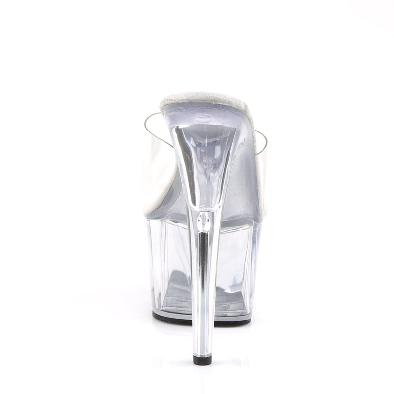 Pleaser ADORE-701 Platform Slide (Clear/Clear)