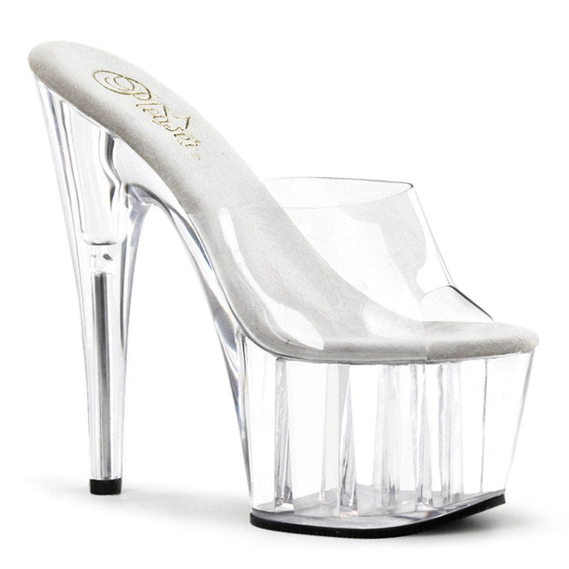 Pleaser ADORE-701 Platform Slide (Clear/Clear)