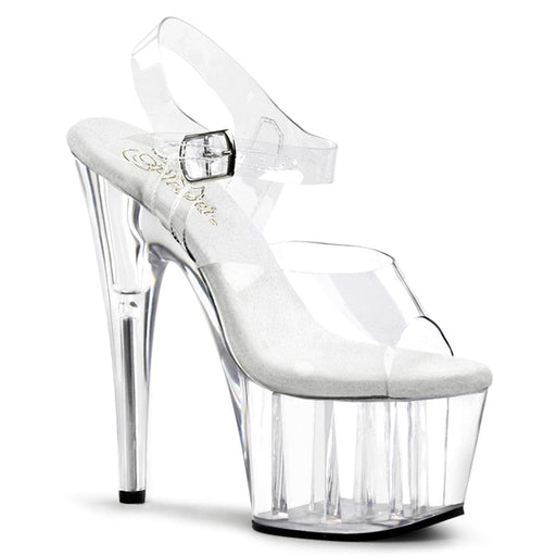 Pleaser ADORE-708 Platform Sandal (Clear/Clear)