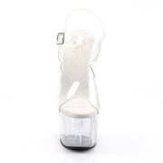 Pleaser ADORE-708 Platform Sandal (Clear/Clear)