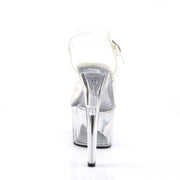 Pleaser ADORE-708 Platform Sandal (Clear/Clear)