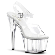 Pleaser ADORE-708 Platform Sandal (Clear/Clear)