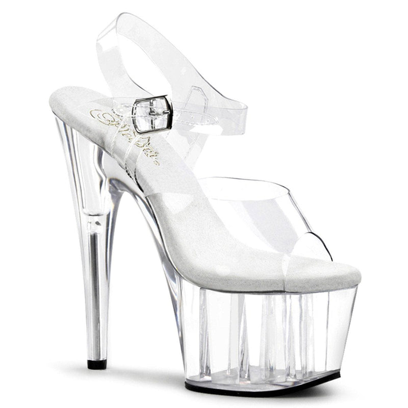 Pleaser ADORE-708 Platform Sandal (Clear/Clear)