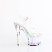 Pleaser ADORE-708HT Platform Sandal (Clear/Holo Tinted)