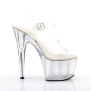 Pleaser ADORE-708MG Platform Sandal (Clear/Clear)