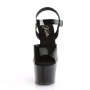 Pleaser ADORE-708N Platform Sandal (Black (Jelly-Like) TPU/Black)
