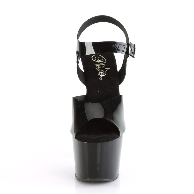 Pleaser ADORE-708N Platform Sandal (Black (Jelly-Like) TPU/Black)