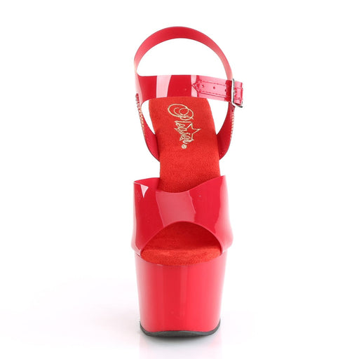 Pleaser ADORE-708N Platform Sandal (Red (Jelly-Like) TPU/Red)