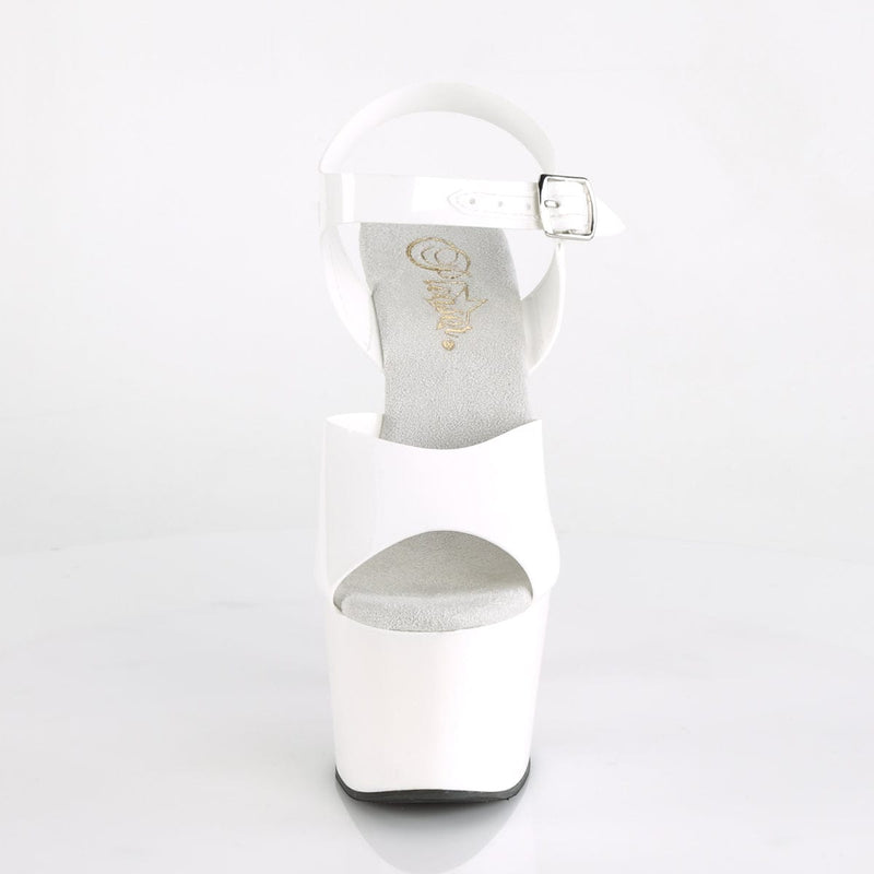 Pleaser ADORE-708N Platform Sandal (White (Jelly-Like) TPU/White)
