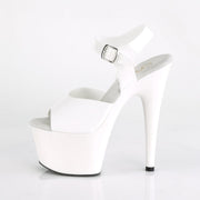 Pleaser ADORE-708N Platform Sandal (White (Jelly-Like) TPU/White)
