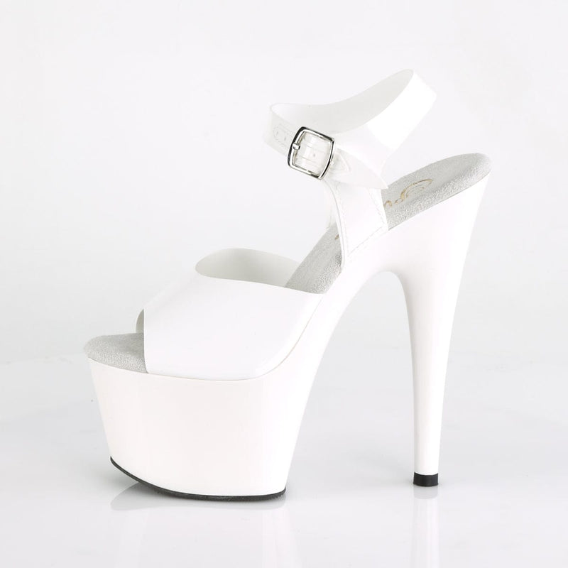 Pleaser ADORE-708N Platform Sandal (White (Jelly-Like) TPU/White)