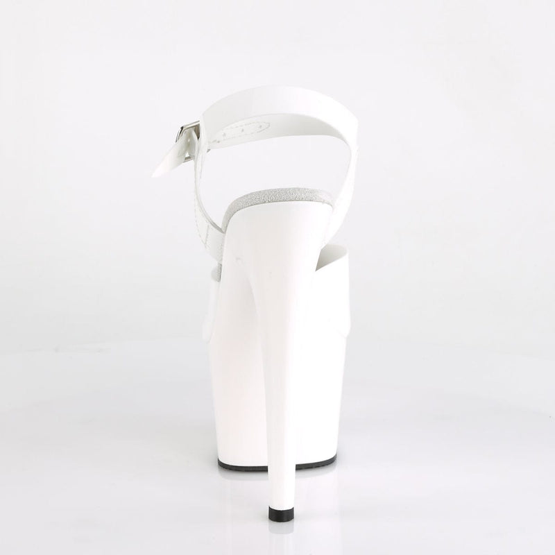 Pleaser ADORE-708N Platform Sandal (White (Jelly-Like) TPU/White)