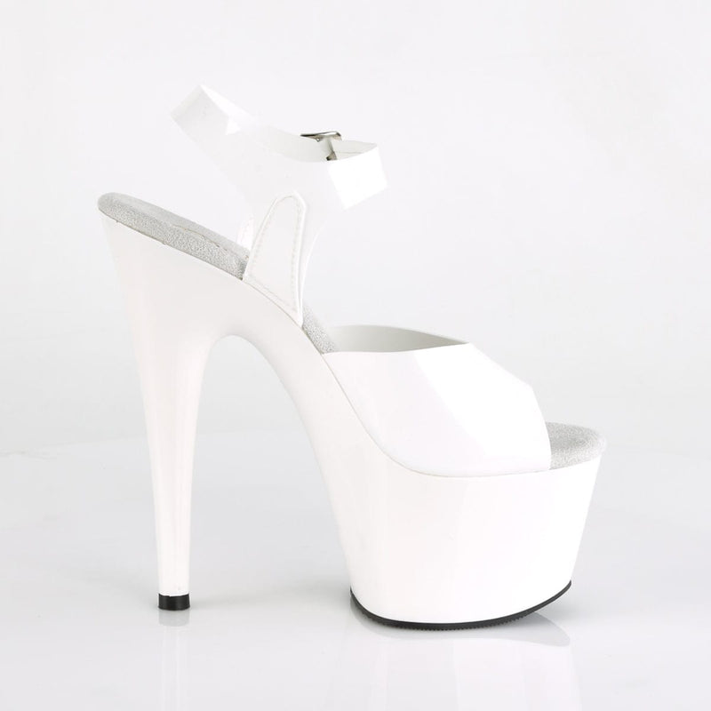 Pleaser ADORE-708N Platform Sandal (White (Jelly-Like) TPU/White)