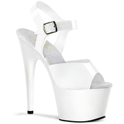 Pleaser ADORE-708N Platform Sandal (White (Jelly-Like) TPU/White)